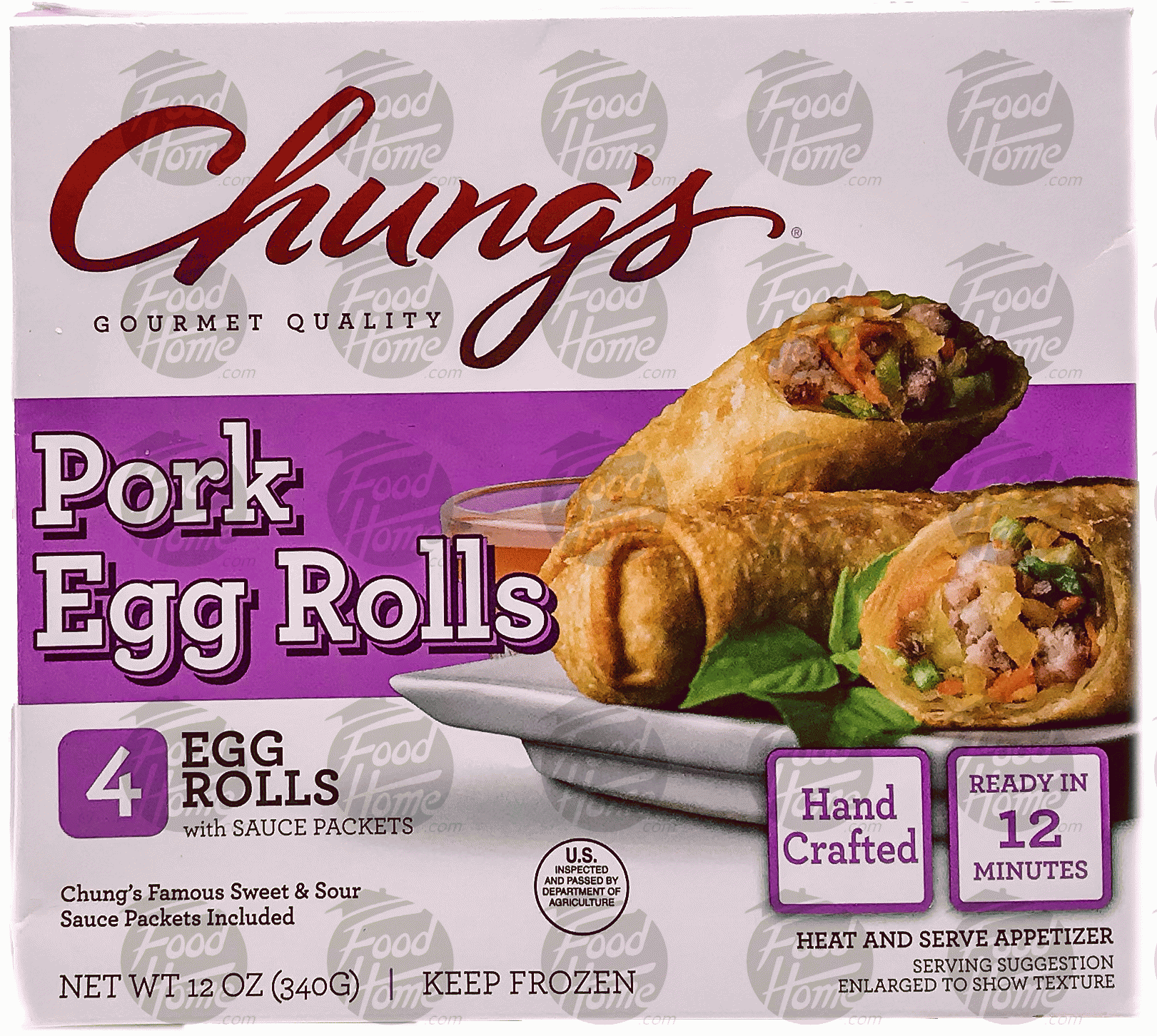 Chung's  pork egg rolls, 4 ct., frozen box Full-Size Picture